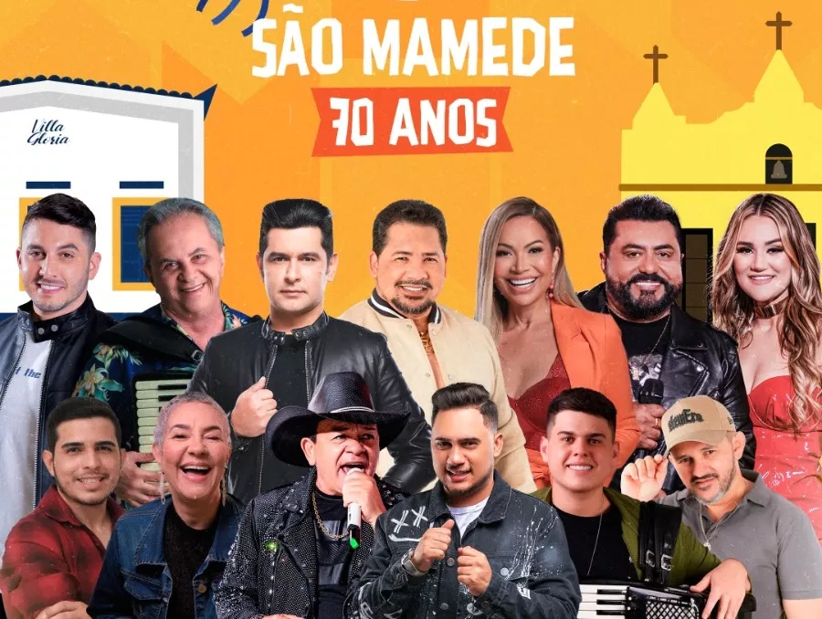 Prefeitura de São Mamede divulga programação do São Pedro Diferente dos Iguais, com destaque para Flávio José representando a cultura nordestina; confira