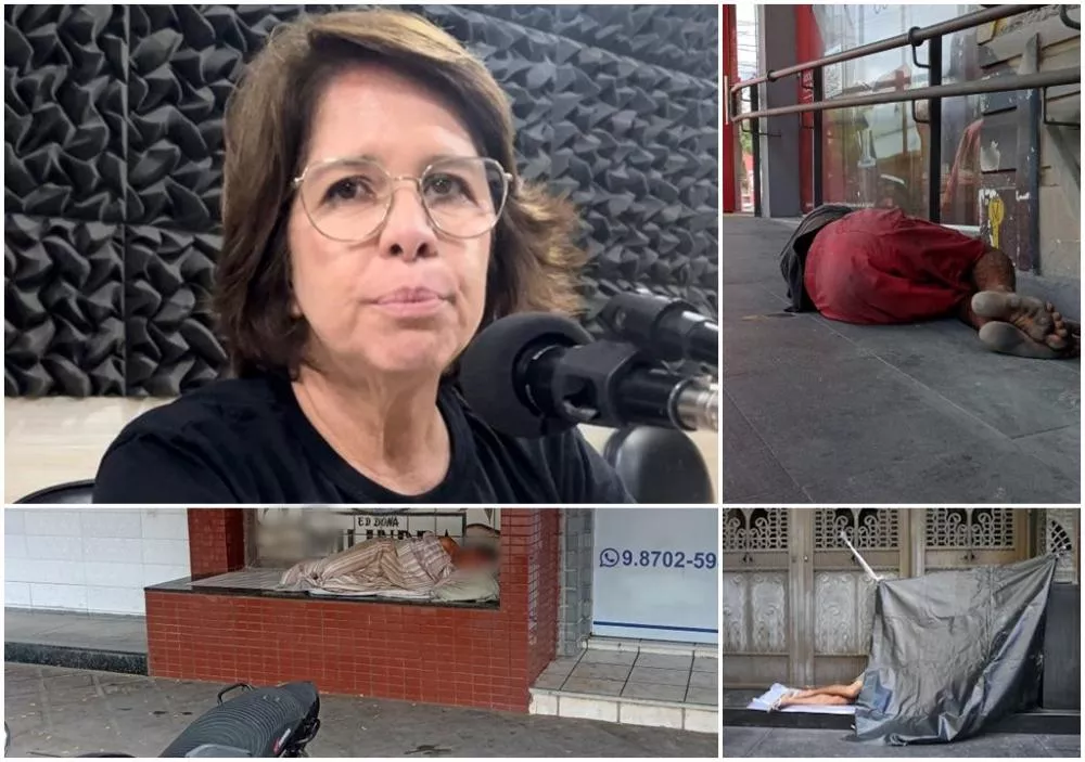 Secretária de Desenvolvimento Social, Helena Wanderley, confirma aumento do número de moradores de rua em Patos