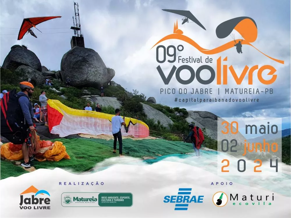 Vem aí o 9º Festival de Voo Livre de Matureia 