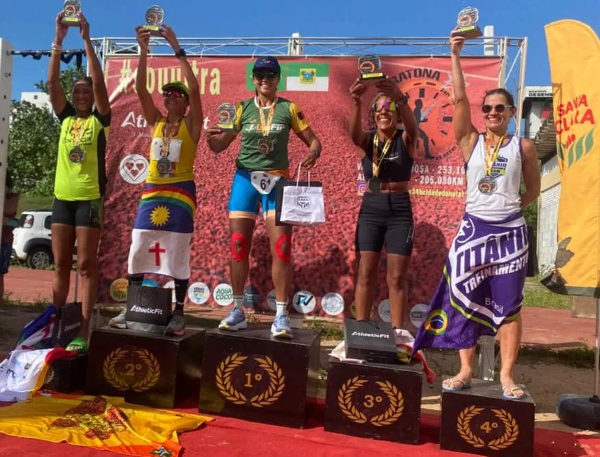 Patoense Fagna Chagas repete o feito e é primeiro lugar da elite feminina da ultramaratona de Natal, 2024, 4° edição
