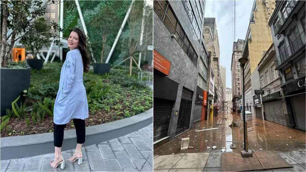 Estudante de medicina natural de Princesa Isabel relata angustia em meio a enchentes em Porto Alegre: 'Nunca pensei que fosse viver isso'