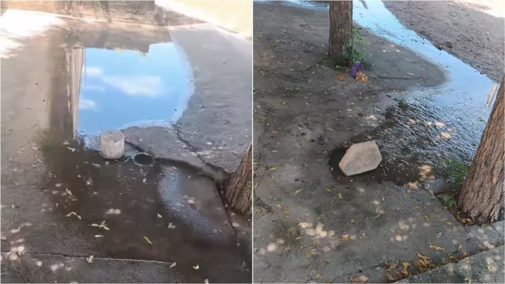 Moradora da Rua Manoel Meira, no bairro Jatobá, relata transtornos com galeria entupida e esgoto retornando para as residências; Prefeitura diz que buscará agilizar demanda