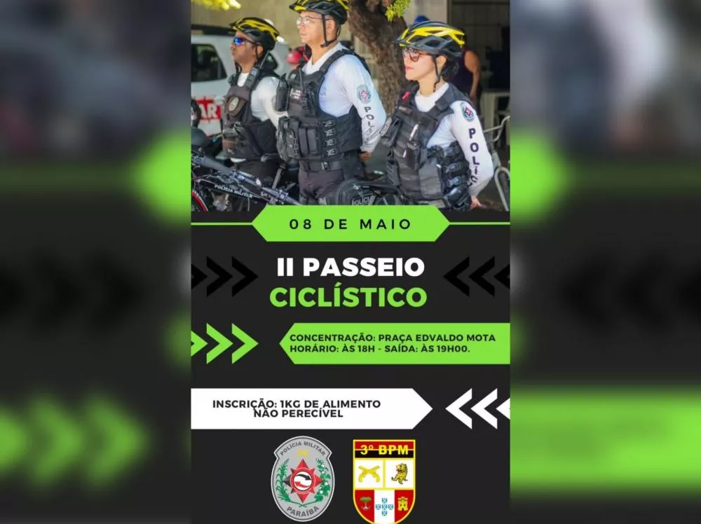 Tenente-Coronel Esaú convida população para o 2º Pedal Solidário em alusão ao aniversário do 3º BPM, nesta quarta-feira (08)