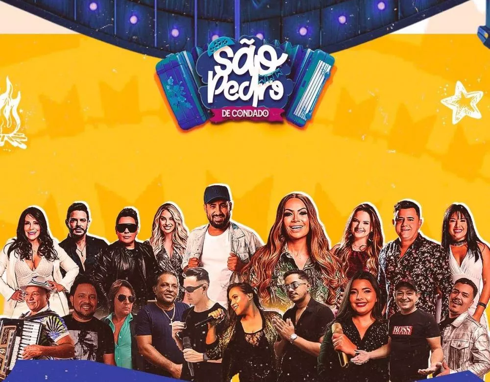 Rai Saia Rodada, Cavalo de Pau, Calcinha Preta e Solange Almeida são atrações do São Pedro 2024 de Condado; confira a programação
