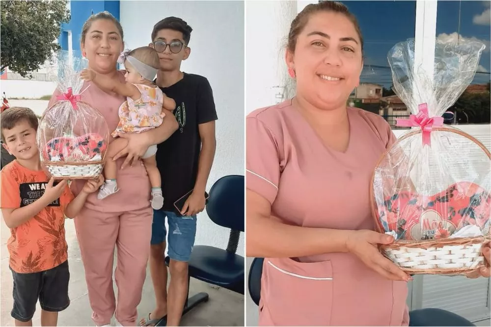 Mãe, guerreira e exemplo de superação: conheça a história da técnica de enfermagem Janicleide Ferreira, que comemorou seu Dia das Mães de maneira especial na UPA do Campo da Liga