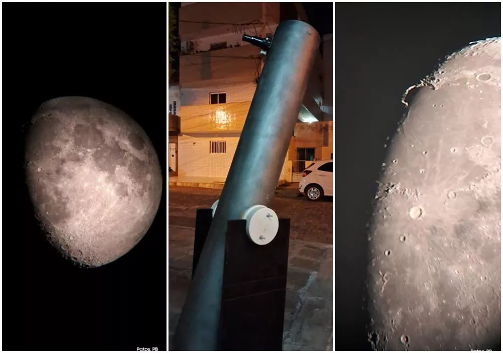Noite de observação da Lua: uma jornada celestial em Patos
