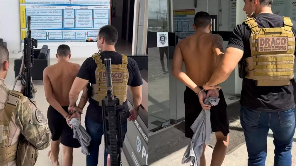 DRACO e GOE realizam prisão em João Pessoa de líder de organização criminosa de Teixeira