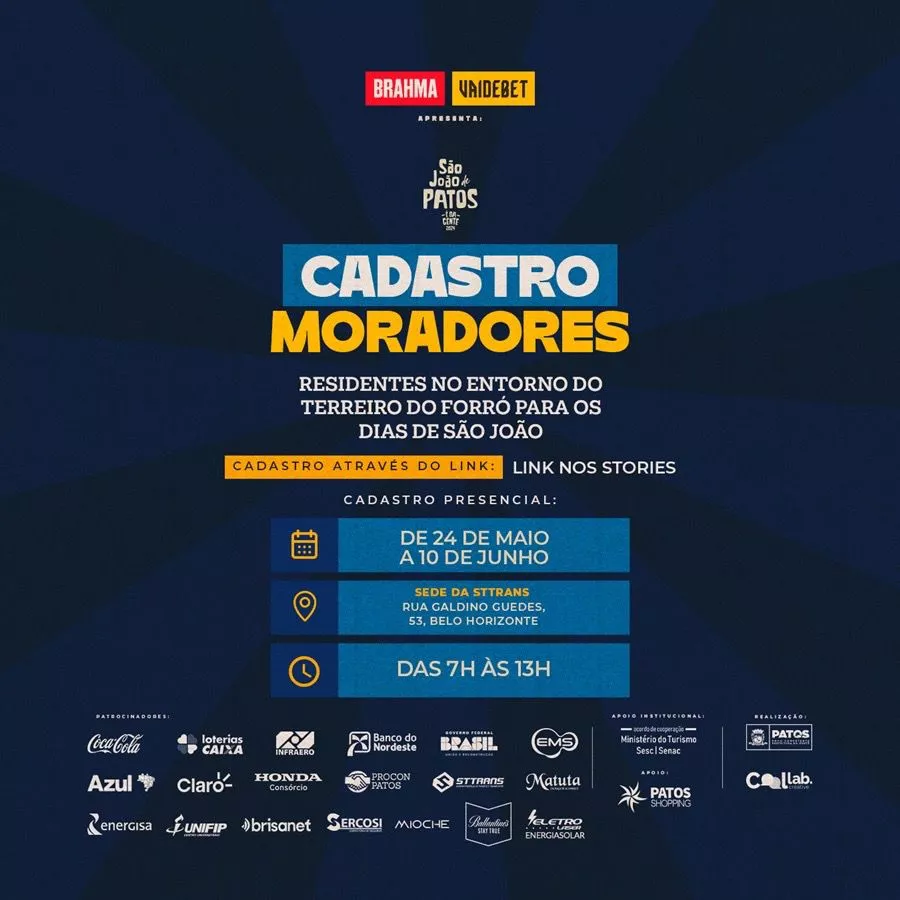 STTRANS convoca moradores do entorno do Terreiro do Forró para a realização de cadastro