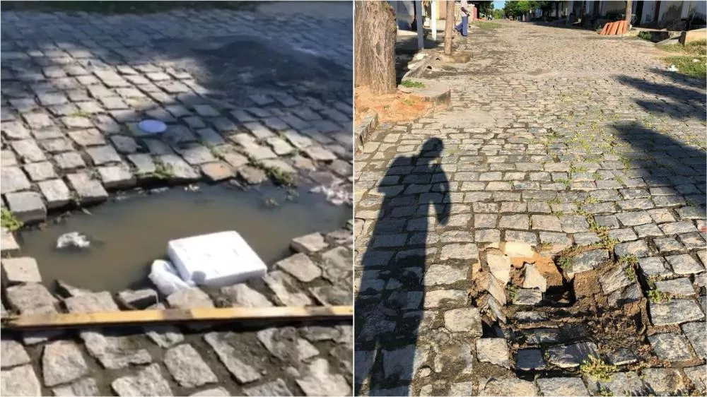 Morador do bairro Bivar Olinto reclama de esgoto a céu aberto e cobra providências; prefeitura diz que buscará agilizar demanda