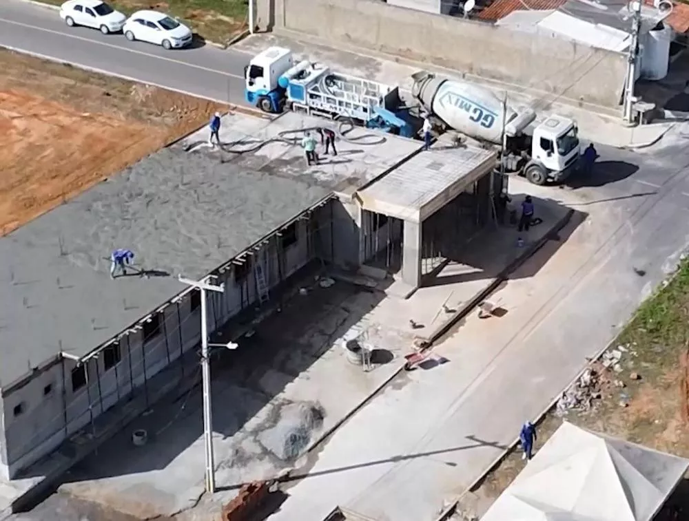 UBS do Conjunto dos Sapateiros, em Patos, vem sendo construída por funcionários do município e bancada com recursos próprios