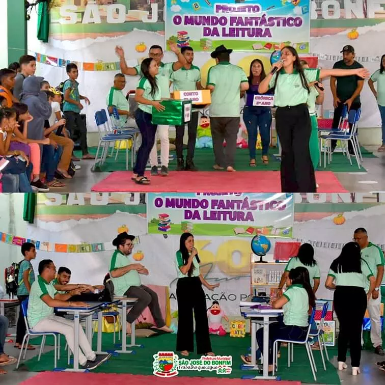 Projeto de leitura é realizado pela Escola Municipal em São José do Bonfim