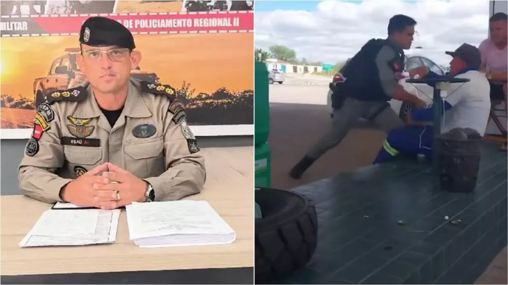 Comandante do 3º BPM confirma afastamento de cabo envolvido em agressão a popular em Santa Luzia; veja vídeo