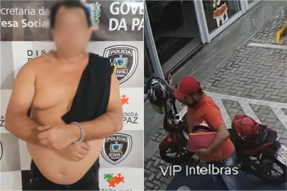 Homem flagrado furtando capacete na cidade de Patos é preso pela DRF nesta terça (04)