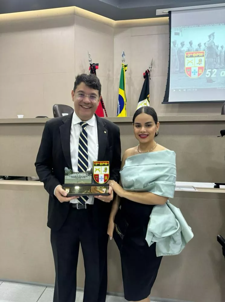 Promotor de Justiça, Dr. Leidimar Almeida Bezerra, é homenageado na solenidade do 3º BPM