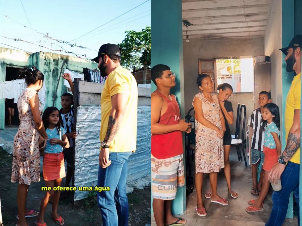 Em gesto de solidariedade, Gusttavo Lima e patrocinador doam casa à família carente que iria perder o lar na periferia de Campina Grande