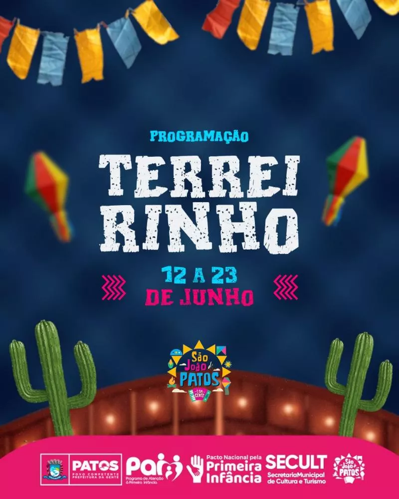 Prefeitura municipal de Patos anuncia programação do Terreirinho do Forró 2024