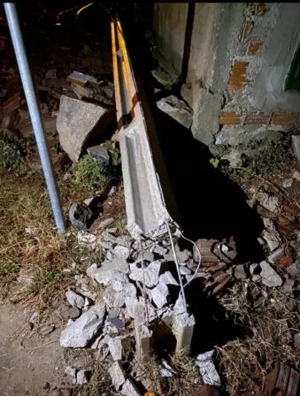 Carro desgovernado deixa moradores de Emas-PB sem energia elétrica