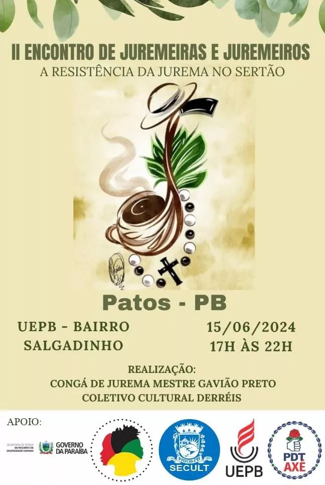 II Encontro de Juremeiras e Juremeiros de Patos Acontece no Próximo Dia 15 de Junho