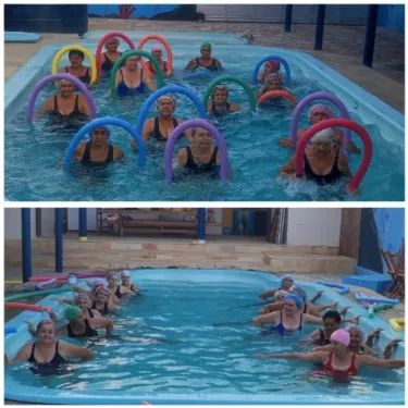 Prefeitura de São Mamede oferta hidroginástica a idosos visando promover saúde física e mental