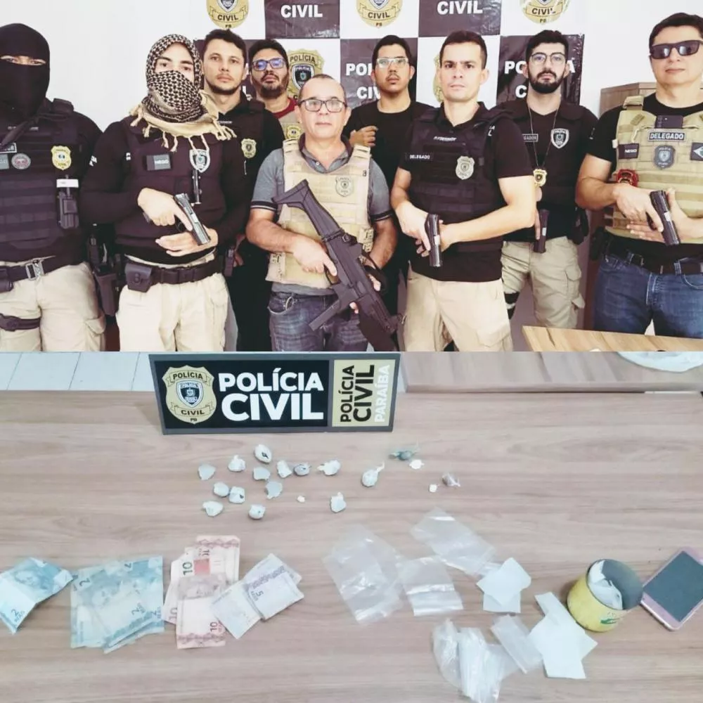 Polícia Civil de Pombal prende casal suspeito de tráfico de drogas