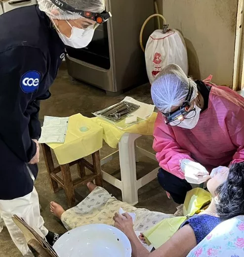 Ação do Serviço de Especialidades em Saúde Bucal (Sesb) promove atendimento odontológico domiciliar em Matureia