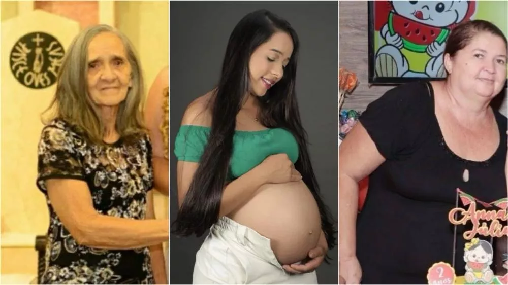 Luzia (à esquerda), Damiana (centro) e Amélia (à direita), vítimas fatais de acidente na BR-361 - Foto: Reprodução/Patosonline