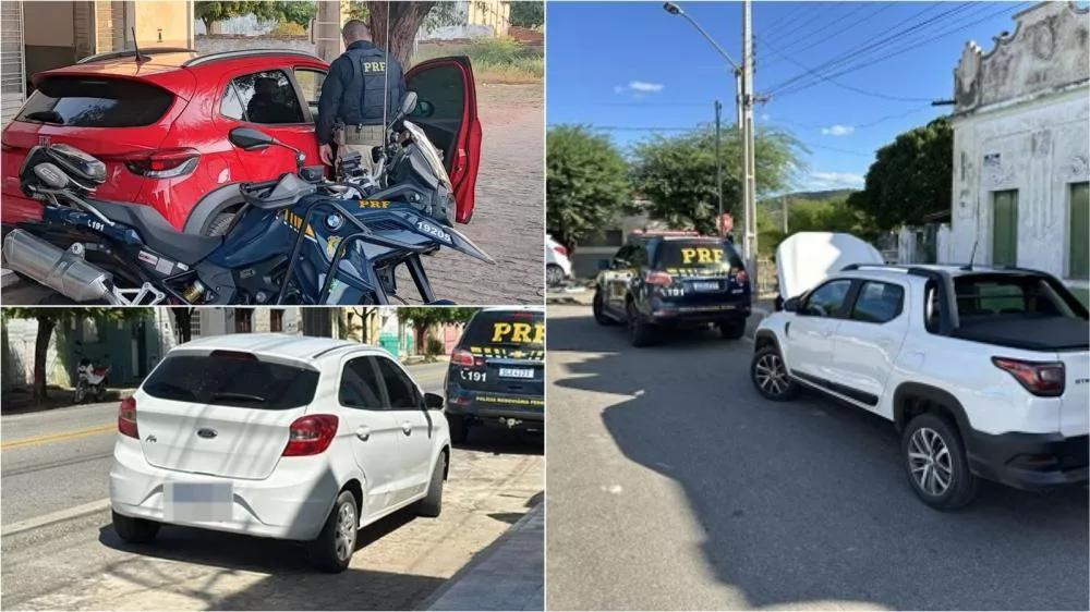 PRF recupera três veículos nas cidades de Malta e Condado, nesta terça-feira (18)