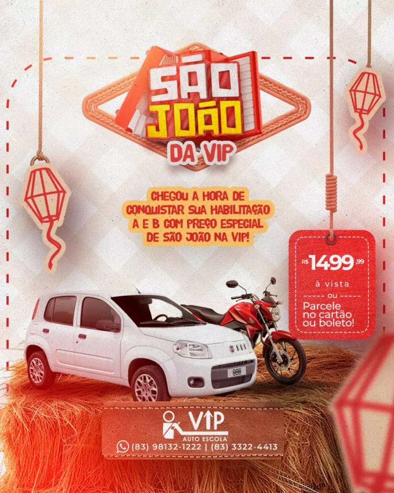 Aproveite a Promoção de São João na Autoescola VIP!