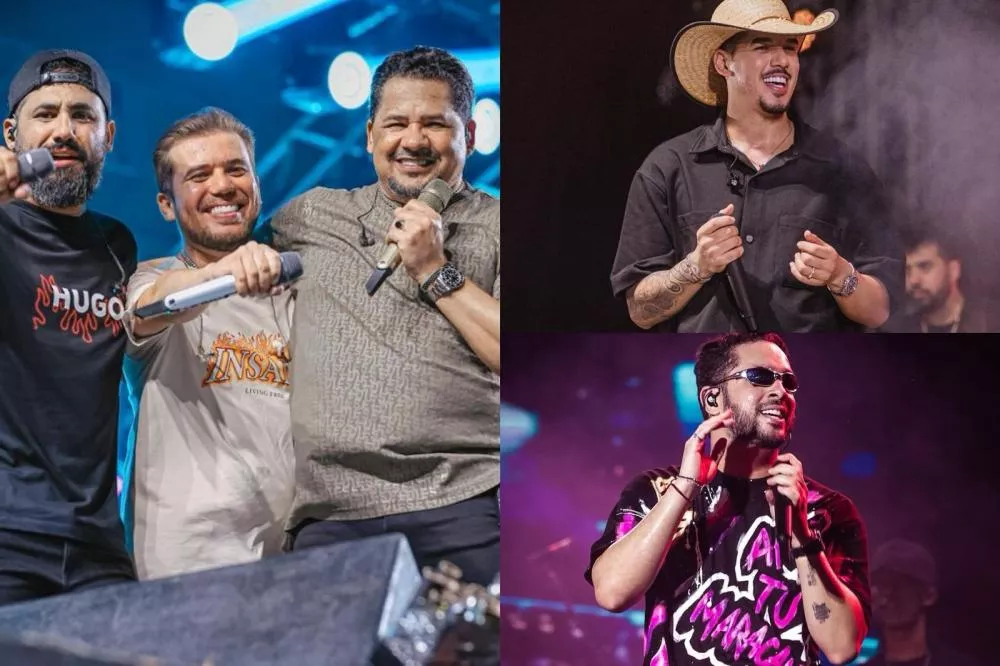 Zé Vaqueiro, Henry Freitas e o projeto À Vontade, com Luan, Raí e Zezo, se apresentam na terceira noite do São João de Patos