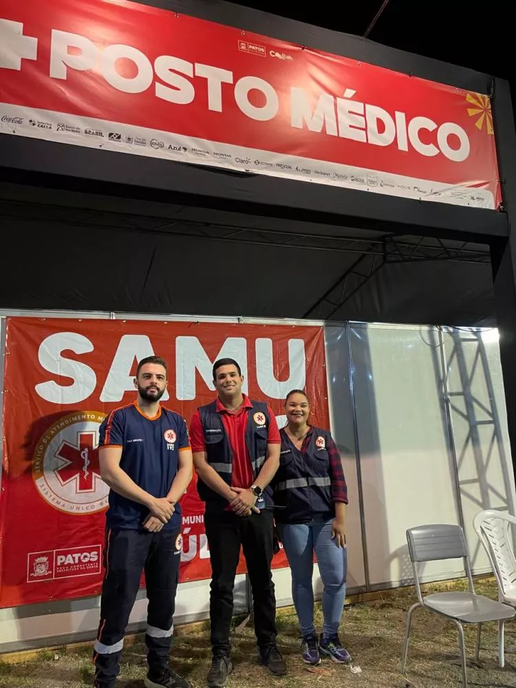 SAMU reforça assistência em saúde no São João de Patos 2024