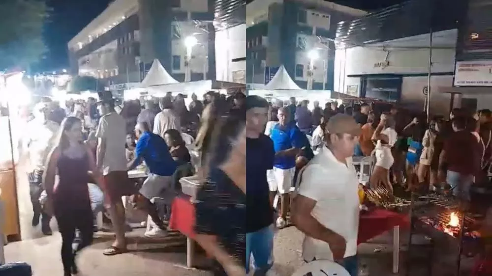 Longas filas são registradas na entrada do Terreiro do Forró nesta sexta-feira (21)