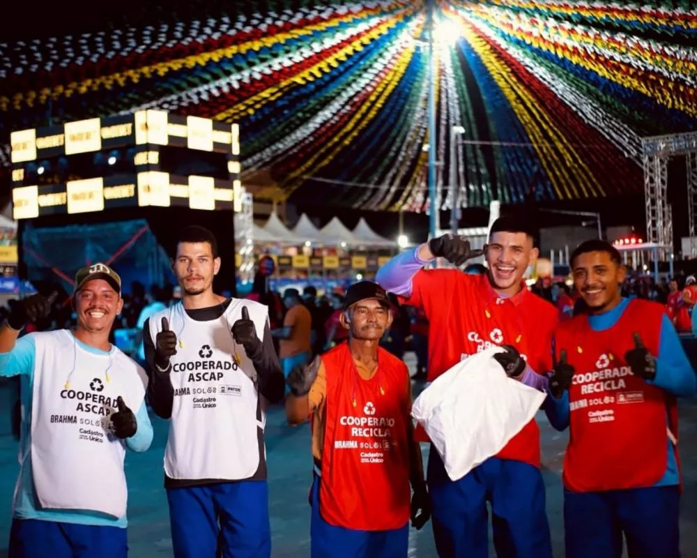 Parceria entre Ambev e Prefeitura coleta 5,9 toneladas de recicláveis, gerando R$ 96 mil de renda para catadores no São João de Patos