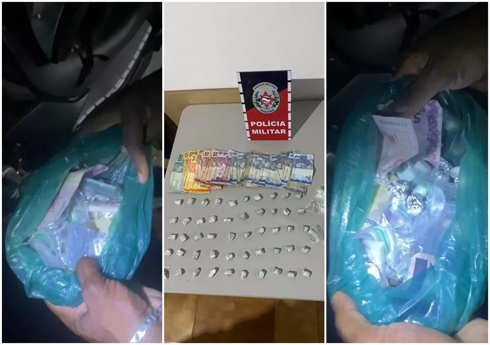 Em Patos: Polícia Militar apreende drogas e dinheiro em ação no Bairro Belo Horizonte