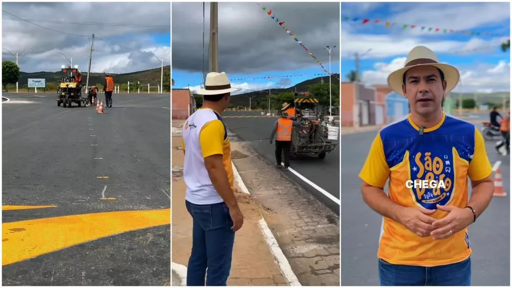 São José do Sabugi acelera sinalização de ruas e se prepara para grandes festejos juninos