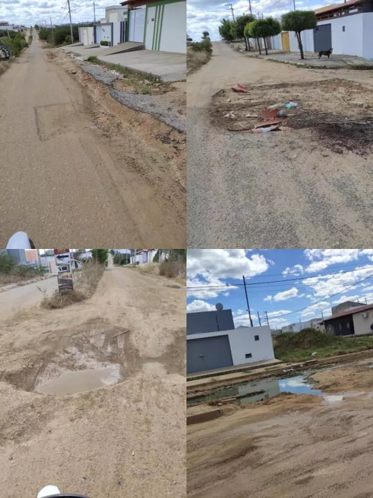 Moradores do bairro dos Estados reclamam da buraqueira na avenida principal e no acesso às residências