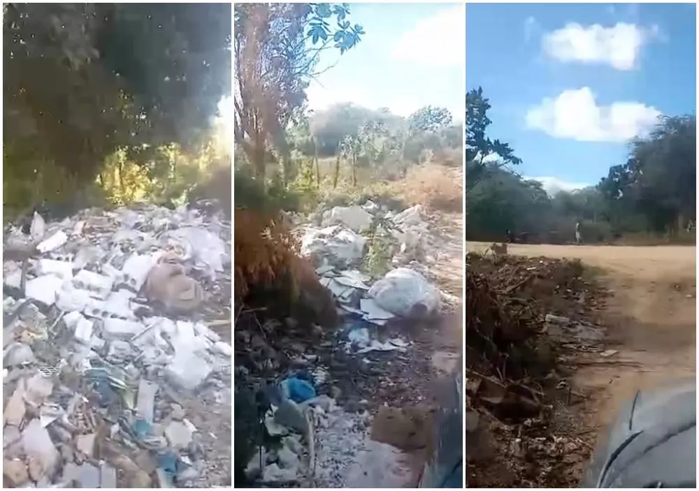 Cidadão reclama de acúmulo de lixo e entulho em rua de Patos. Gestão diz que máquinas serão enviadas para recolher o material. VÍDEO
