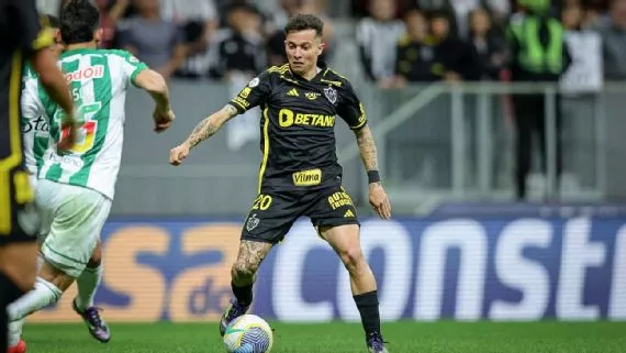 Junior Alonso marca na reestreia dele e de Bernard, mas Atlético-MG só empata com o Juventude