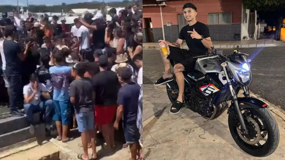 Corpo do influencer digital "Bragueza", vítima de acidente na BR-230, é sepultado sob forte comoção em Santa Cruz-PB