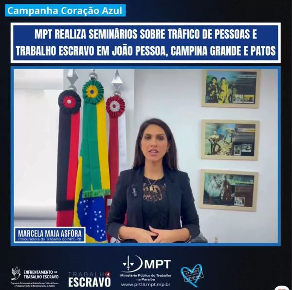 MPT realiza nesta quarta Seminário sobre Tráfico de Pessoas e Trabalho Escravo na UEPB, em Patos