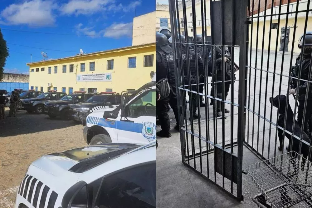 Operação Mute é realizada no Presídio Romero Nóbrega, em Patos, nesta sexta-feira (26)