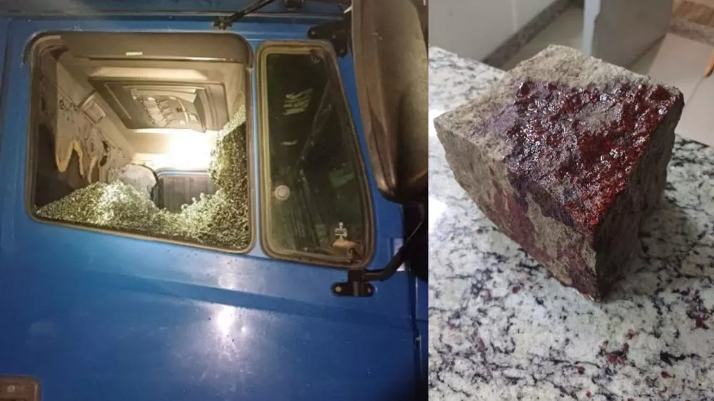 PRF na Paraíba detém dois homens suspeitos de lançar paralelepípedo para assaltar caminhoneiro e recupera veículo roubado