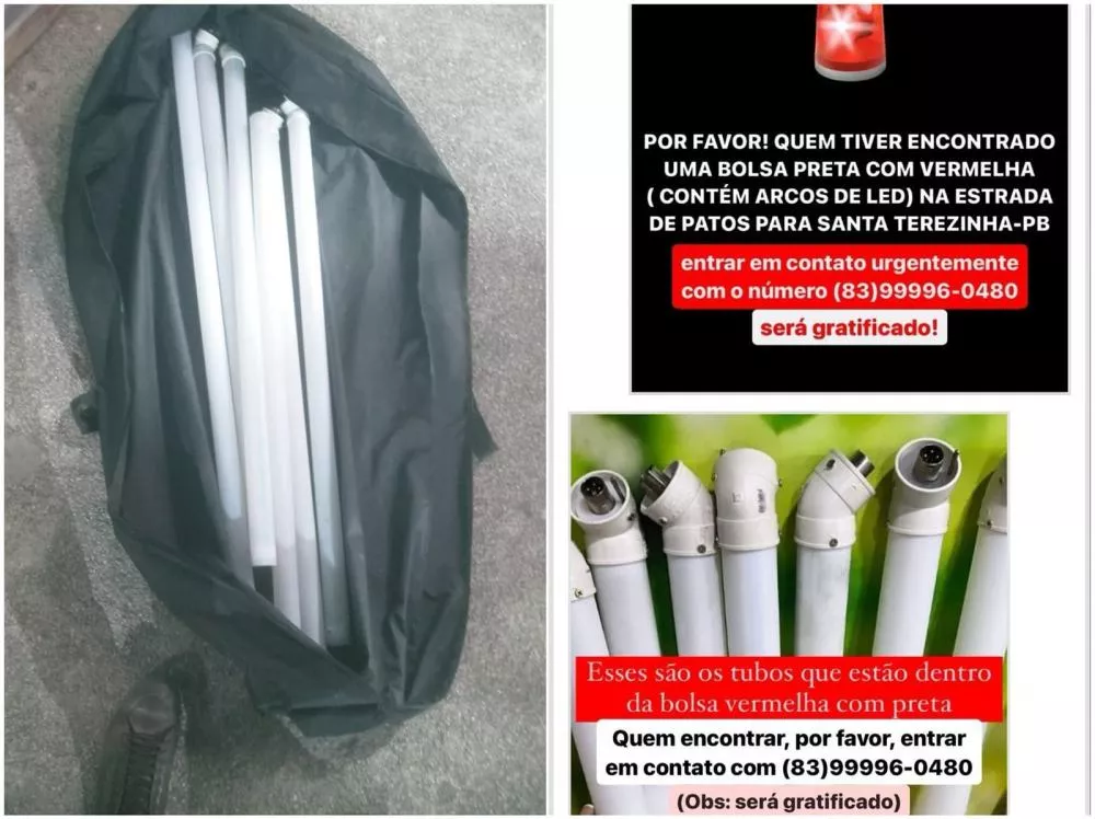Cidadão busca ajuda para recuperar instrumentos de trabalho perdidos nas proximidades de Patos e Santa Terezinha-PB