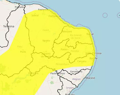 Foto: Reprodução/Inmet