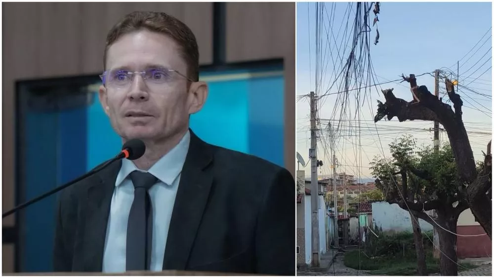 Líder do prefeito na Câmara de vereadores fala sobre denúncia de fios soltos nas ruas de Patos