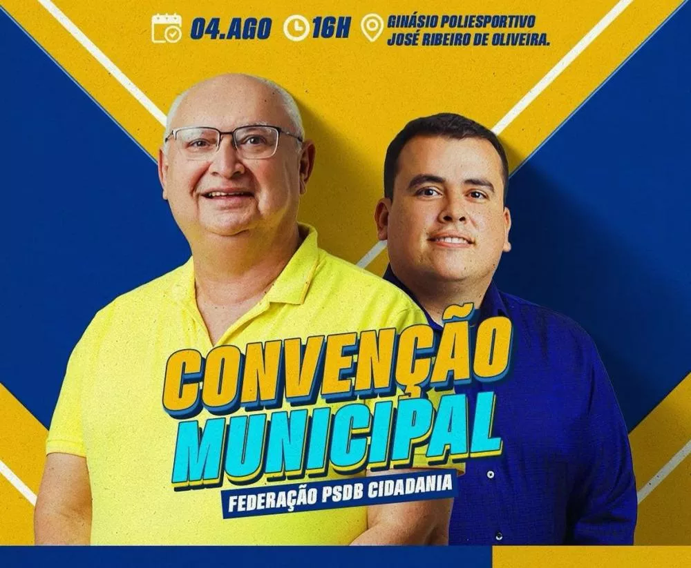 Federação PSDB/Cidadania realiza Convenção Municipal neste domingo (03) em Santa Terezinha-PB