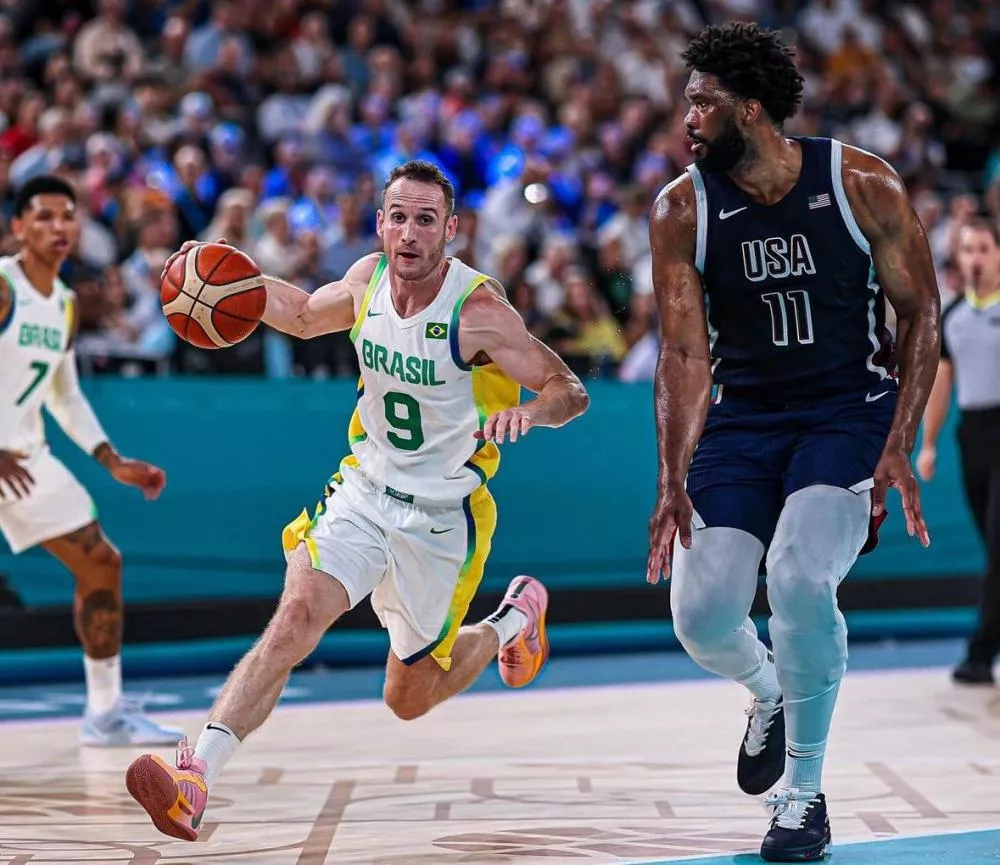 LeBron faz grande jogo, Embiid amassa, Brasil é massacrado por 'Dream Team' dos EUA e dá adeus ao basquete nas Olimpíadas