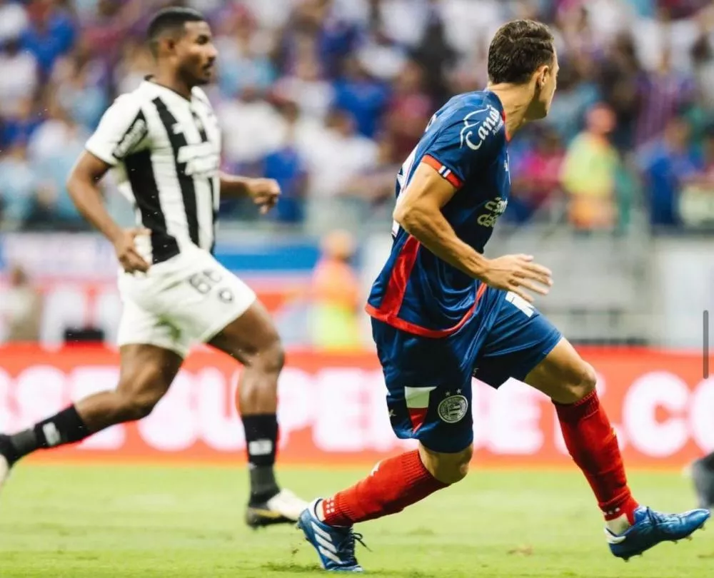 Com um a mais, Bahia vence o Botafogo com gol de 'novo Suárez' e avança na Copa do Brasil