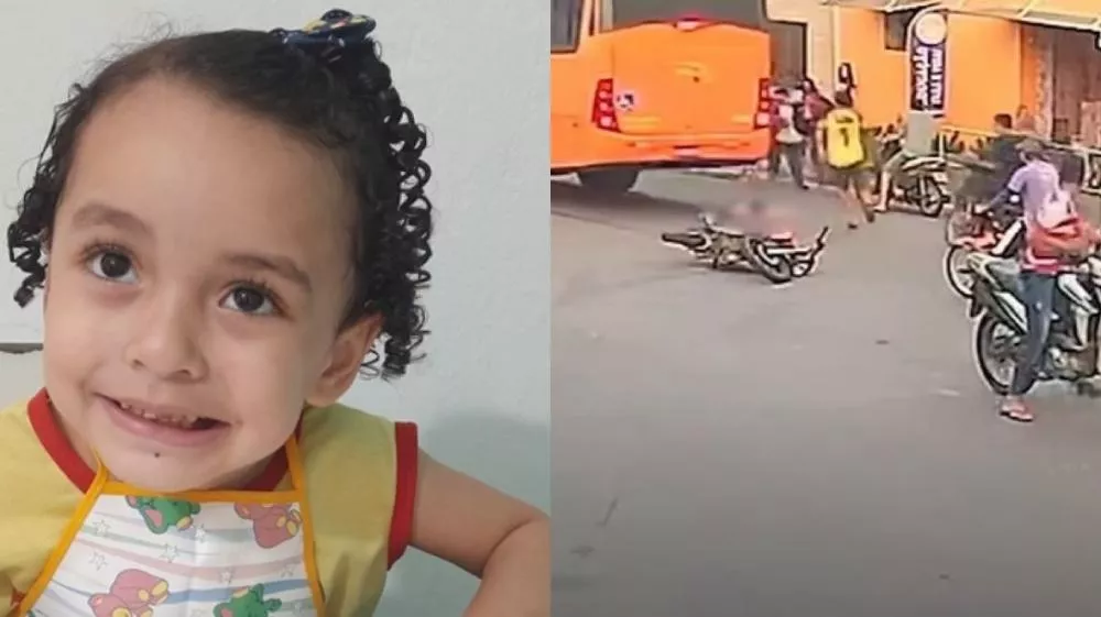 Tragédia: menina de apenas 4 anos morre atropelada por ônibus na Paraíba