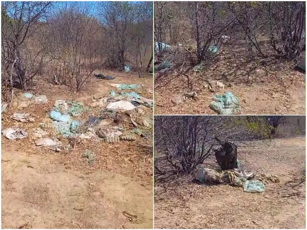  Moradores da comunidade Serrota, em São José do Bonfim, denunciam descarte irregular de resíduos em açude próximo às residências