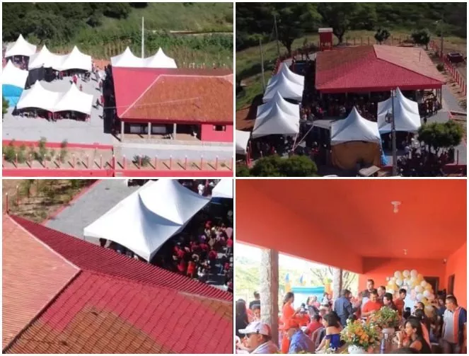 Candidato a prefeito pelo PT pinta paredes, cercas e telhado de casa de vermelho, em Mãe D’Água; Justiça manda repintar imóvel